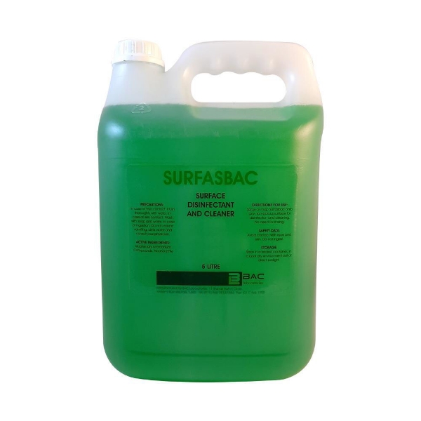 Surfasbac - Surface Disinfectant And Cleaner 5L