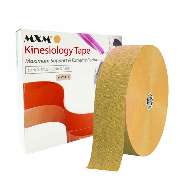 MXM Synthetic Kinesiology Tape Beige 5cm x 31.5m
