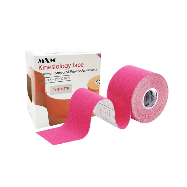 MXM Synthetic Kinesiology Tape Pink 5m x 5cm