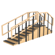 Picture of Adjustable 90 Degree Metal Rehabilitation Stairs