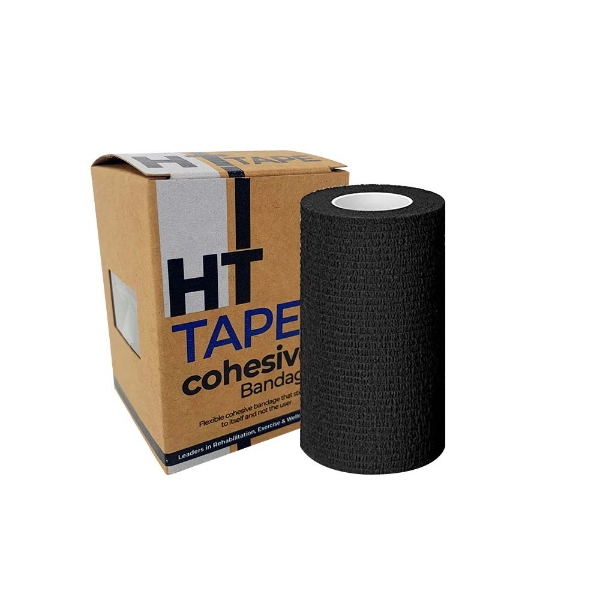 HT Cohesive Bandage Black 7.5cm x 4.5m