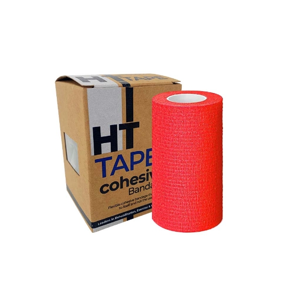 HT Cohesive Bandage Red 7.5cm x 4.5m