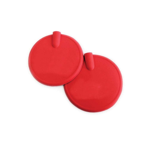 Round Red Carbon Electrodes 7.5cm x 12.5cm