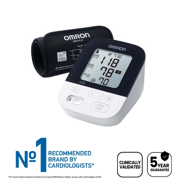 AUTOMATIC BLOOD PRESSURE MONITOR M3 INTELLISENSE OMRON - Farmacia Anna Riba