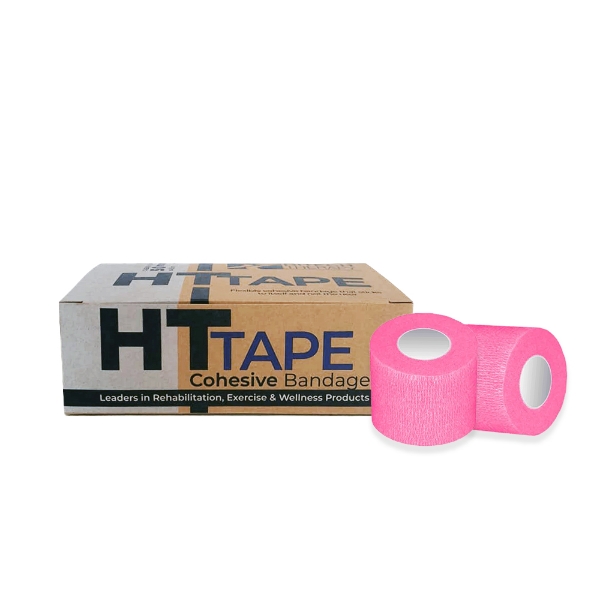 HT Cohesive Bandage Pink 5cm x 4.5m Bulk Pack