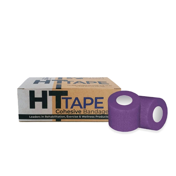 HT Cohesive Bandage Purple 5cm x 4.5m Bulk Pack