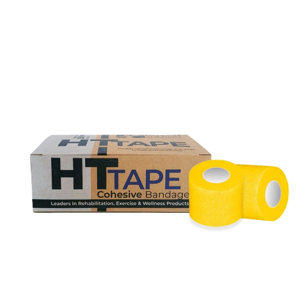 HT Cohesive Bandage Yellow 5cm x 4.5m Bulk Pack